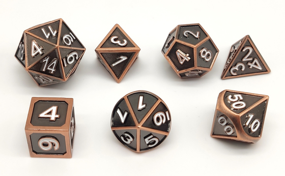 매뉴얼인 채 수집을 위한 작은 RPG 주사위 D6 D8 D10 경량을 부숩니다