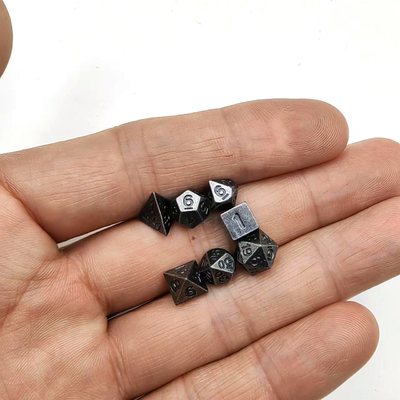 GST 미니 PRG 다이스 폴리헤더 소 RPG 역할 금속 사용자 정의 DND
