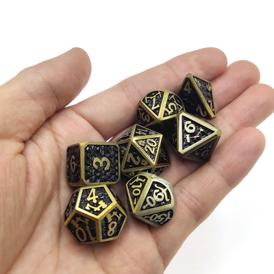 던전 앤 드래곤 RPG 주사위 칩 가족 게임용 고온 금속