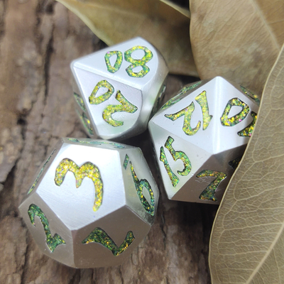 정확성 RPG Dice7 주사위는 탁상용 게임 금속에 대하여 친절하게 설정했습니다 다면체