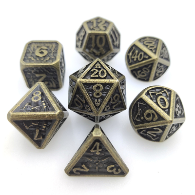다면체 Black Dice를 게임하는 포켓 몬스터 마모 저항자 금속 RPG 주사위 날카로운 실용적 테이블 표면