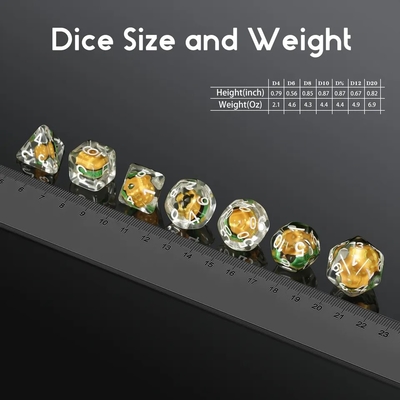 사용자 지정 다면체 DND 다이스 세트 햄버거 게임