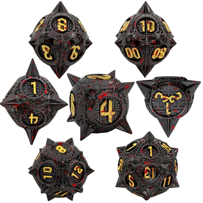 블러드스타리얼 메테오 금속 다이스 세트 D8 RPG 드래곤과 던전