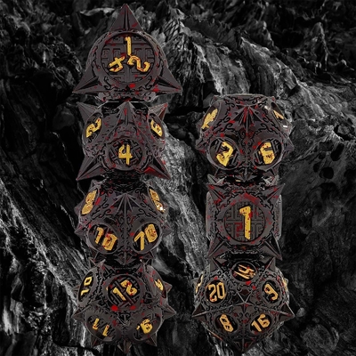 블러드스타리얼 메테오 금속 다이스 세트 D8 RPG 드래곤과 던전