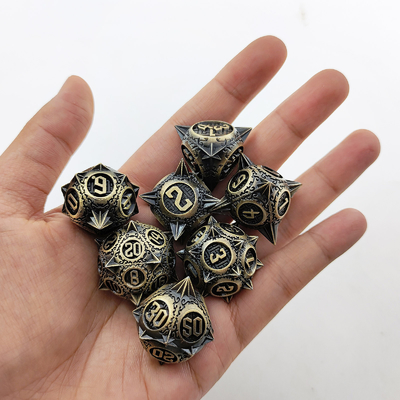 레트로 구리 운석 망치 금속 다이스 용과 던전 DND RPG D20