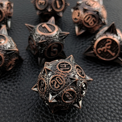 레트로 구리 운석 망치 금속 다이스 용과 던전 DND RPG D20