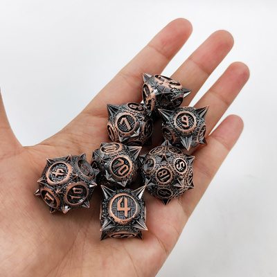 레트로 구리 운석 망치 금속 다이스 용과 던전 DND RPG D20