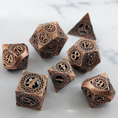 Back To Metal Dice 세트 쿠살루코노 멀티페이셜 COC DND RPG 다이스