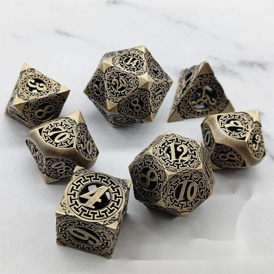 Back To Metal Dice 세트 쿠살루코노 멀티페이셜 COC DND RPG 다이스