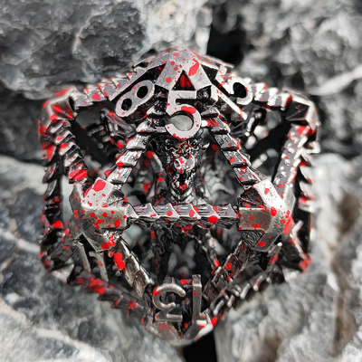 20면 금속 홀드 다이스 D20 대용량 DND 다면체 RPG 던전 앤 드래곤