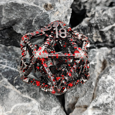 20면 금속 홀드 다이스 D20 대용량 DND 다면체 RPG 던전 앤 드래곤