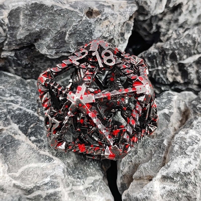20면 금속 홀드 다이스 D20 대용량 DND 다면체 RPG 던전 앤 드래곤