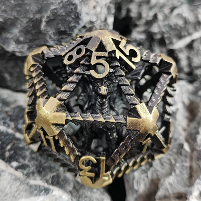20면 금속 홀드 다이스 D20 대용량 DND 다면체 RPG 던전 앤 드래곤