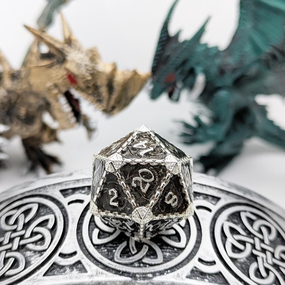 다면적 금속 RPG Dice Flying Dragon Solid Smooth Dragon DND