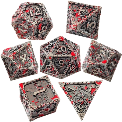 다면적 금속 RPG Dice Flying Dragon Solid Smooth Dragon DND