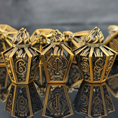 새집 홀 멀티 얼굴 금속 다이스 베이드 게이트 던전 및 DND#RPG