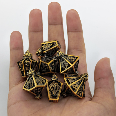 새집 홀 멀티 얼굴 금속 다이스 베이드 게이트 던전 및 DND#RPG