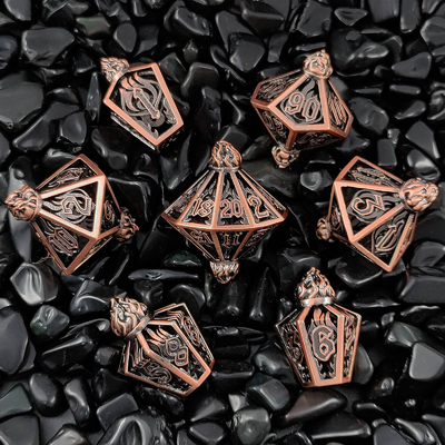 새집 홀 멀티 얼굴 금속 다이스 베이드 게이트 던전 및 DND#RPG
