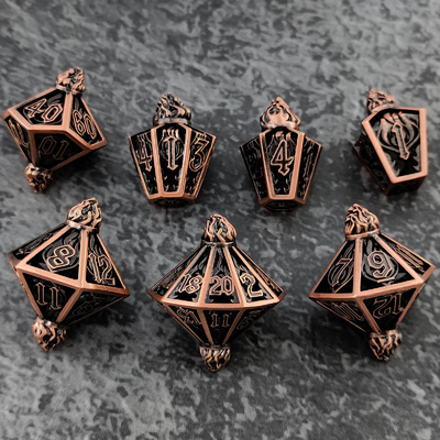새집 홀 멀티 얼굴 금속 다이스 베이드 게이트 던전 및 DND#RPG