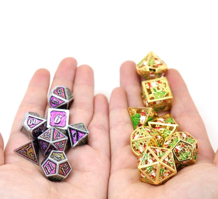 크리스마스 홀로 멀티 누들 메탈 다이스 디지털 DND 드래곤과 던전 TRPG 다면적