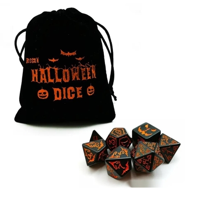 폴리모디얼 레진 다이스 7PCS RPG 다이스 세트 D4 D6 D8 D10 D12 D20 D20