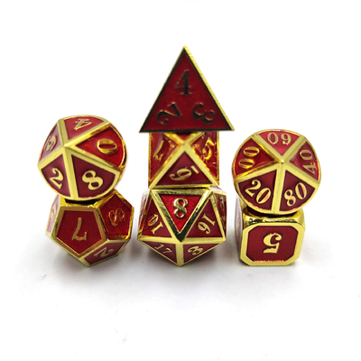 DND RPG 미니 메탈 다이스 러닝 그룹 게임 보드 게임 멀티 얼굴