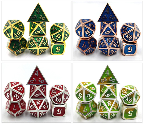DND RPG 미니 메탈 다이스 러닝 그룹 게임 보드 게임 멀티 얼굴