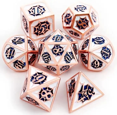 스파이더맨 솔리드 금속 다면자 다이스 세트 DND RPG 고급 스타일