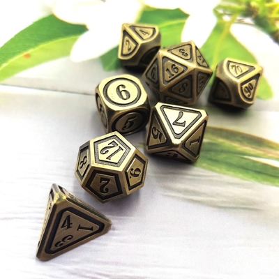 고대 청동 금속 Dice 세트 5인칭 게임 색상 Stray Earth Alloy Dice