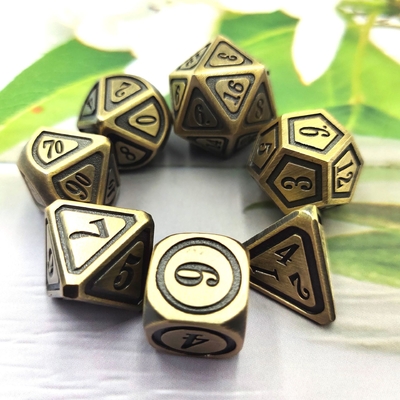 고대 청동 금속 Dice 세트 5인칭 게임 색상 Stray Earth Alloy Dice