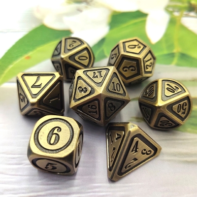 고대 청동 금속 Dice 세트 5인칭 게임 색상 Stray Earth Alloy Dice