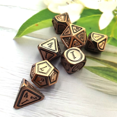 고대 청동 금속 Dice 세트 5인칭 게임 색상 Stray Earth Alloy Dice