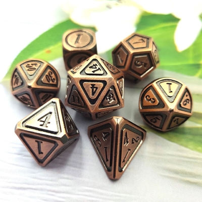 고대 청동 금속 Dice 세트 5인칭 게임 색상 Stray Earth Alloy Dice