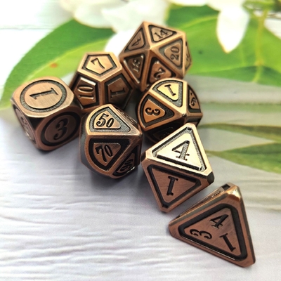 고대 청동 금속 Dice 세트 5인칭 게임 색상 Stray Earth Alloy Dice