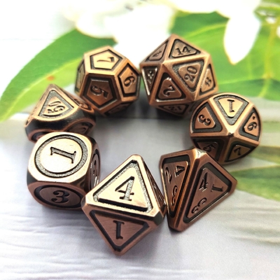고대 청동 금속 Dice 세트 5인칭 게임 색상 Stray Earth Alloy Dice