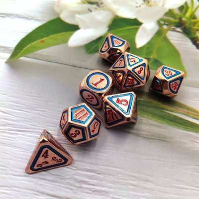 DND RPG 솔리드 메탈 다이스 슈트 전기 수영 기술 순회 지구