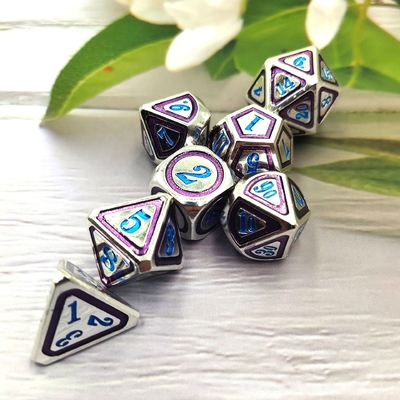 DND RPG 솔리드 메탈 다이스 슈트 전기 수영 기술 순회 지구