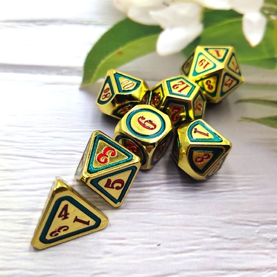 DND RPG 솔리드 메탈 다이스 슈트 전기 수영 기술 순회 지구