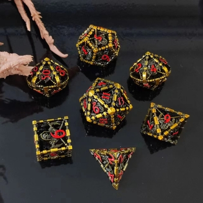 고대 홀로 메탈 다이스 스위트 드래곤과 지하 도시 보드 게임 DND RPG