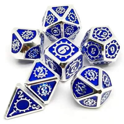 컬러풀 기어 솔리드 메탈 다이스 셋 보드 게임 쿠수 DND RPG
