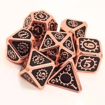 컬러풀 기어 솔리드 메탈 다이스 셋 보드 게임 쿠수 DND RPG