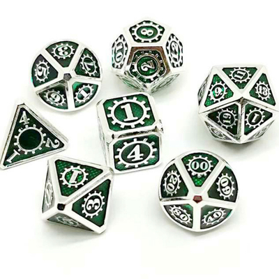 컬러풀 기어 솔리드 메탈 다이스 셋 보드 게임 쿠수 DND RPG
