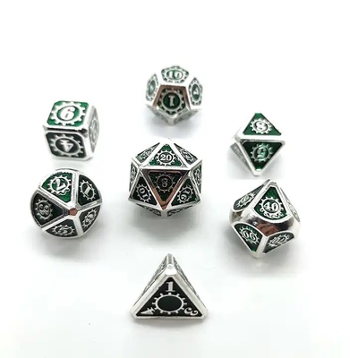 컬러풀 기어 솔리드 메탈 다이스 셋 보드 게임 쿠수 DND RPG