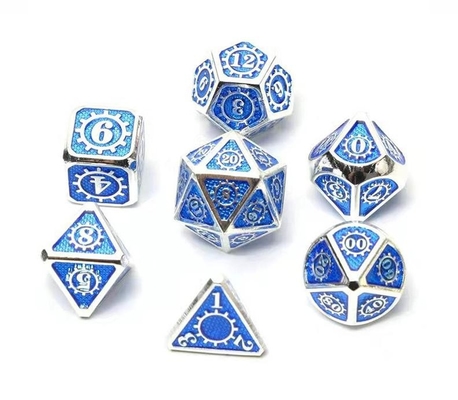 컬러풀 기어 솔리드 메탈 다이스 셋 보드 게임 쿠수 DND RPG