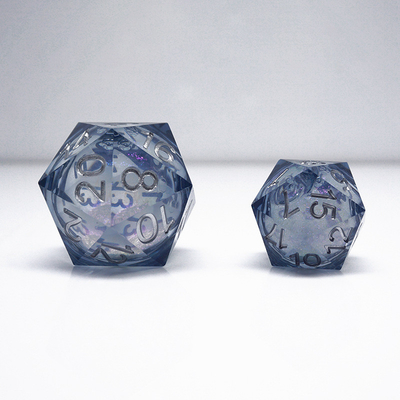 한 개의 큐니드 액체 흐름 모래 樹脂 다이스# Dnd#Rpg#Coc 매끄러운 가장자리