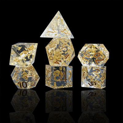 수공예 금포일 樹脂 RPG Dice Set Dragon And Duct#Dnd#Rpg#Coc