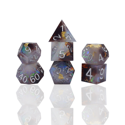 녹색 樹脂 디지털 다이스 세트 다면적 태블릿 게임 다이스#rpg#dnd#coc