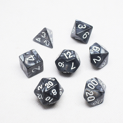 폴리 컬러 레진 다이스 세트#Rpg#Dnd#코크 대리석 패턴 프리미늄과 럭셔리