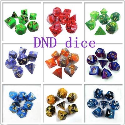 폴리 컬러 레진 다이스 세트#Rpg#Dnd#코크 대리석 패턴 프리미늄과 럭셔리