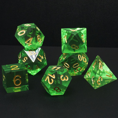 다채색 樹脂 물질 다이스 세트#Rpg#Dnd#Coc 투명